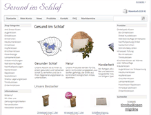 Tablet Screenshot of gesund-im-schlaf.de